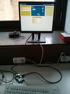 Firefox OS for Raspberry Pi powering an infoscreen